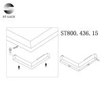 ST800.436.15 Магнитный трековый светильник Черный LED 1*15W 3000K 950Lm Ra>90 120° IP20 L305xW305xH2 SKYLINE 48 — изображение 4