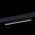 ST802.436.12 Магнитный трековый светильник Черный LED 1*12W 3000K 700Lm Ra>90 120° IP20 L405xW22
