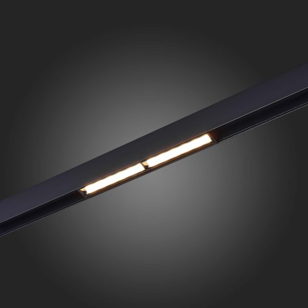 ST804.436.12 Магнитный трековый светильник Черный LED 1*12W 3000K 700Lm Ra>90 120° IP20 L220xW22xH46 SKYLINE 48 — изображение 2