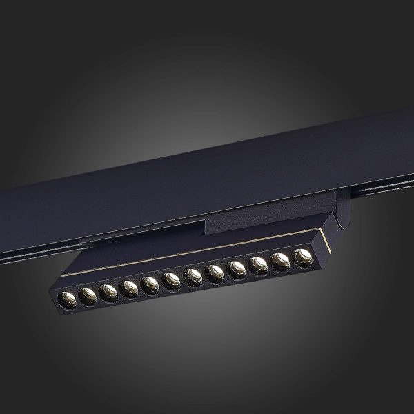 ST805.446.12 Магнитный трековый светильник Черный LED 1*12W 4000K 450Lm Ra>90 36° IP20 L220xW22xH117 SKYLINE 48 — изображение 2