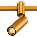 ST811.206.05 Магнитный трековый светильник FARM Золотистый LED 1*5W 3000K 350Lm Ra90 60 IP20 D35xH10 FARM — изображение 3