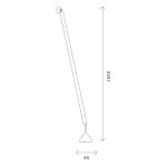 ST902.405.21 Светильник напольный ST-Luce Черный LED 1*21W 4000K Напольные светильники — изображение 4