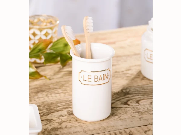 Стакан для зубных щеток Le Bain blanc белый — изображение 3