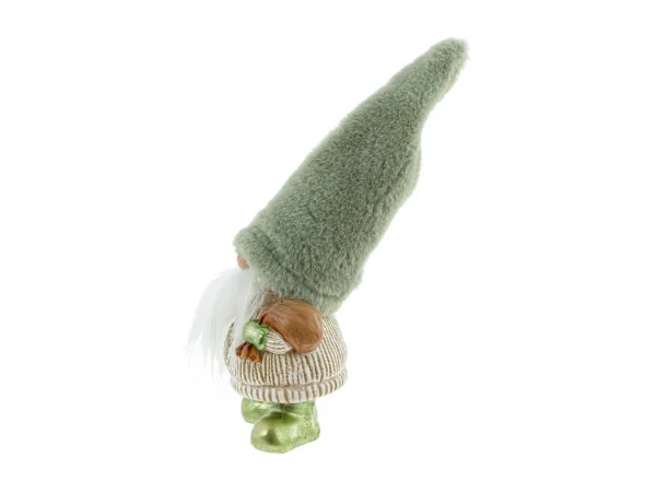 Статуэтка Гном с мешком зеленый — изображение 3