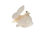 Статуэтка Заяц с бантиком 9 см белый