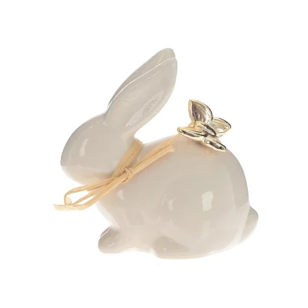 Статуэтка Заяц с бантиком 9 см белый