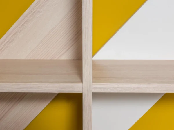 Стеллаж 5-ярусный Xeno белый, ясень коимбра — изображение 5