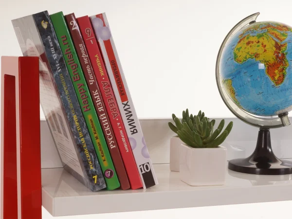 Стеллаж Board большой белый, красный — изображение 2