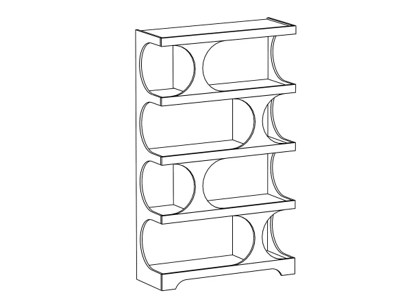 Стеллаж Calista белый — изображение 3
