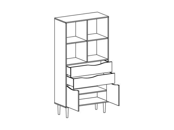 Стеллаж Like широкий белый — изображение 5