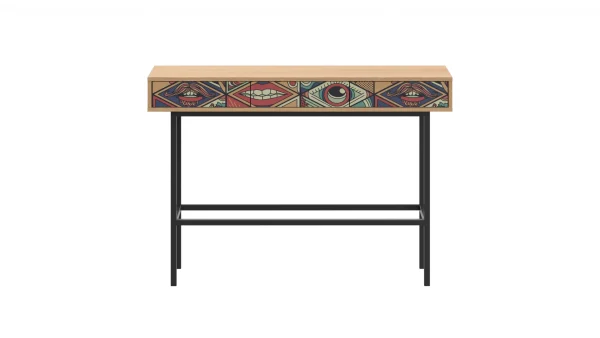 Стол консольный Boho Color дуб корбридж, с принтом — изображение 2