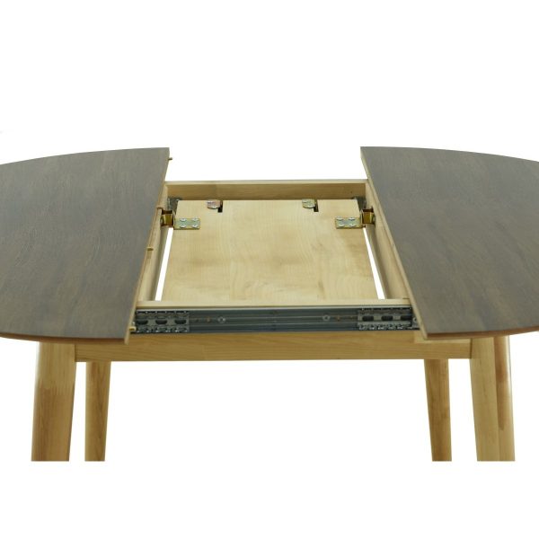 Стол «Крит» D105, дуб светлый/орех темный — изображение 4