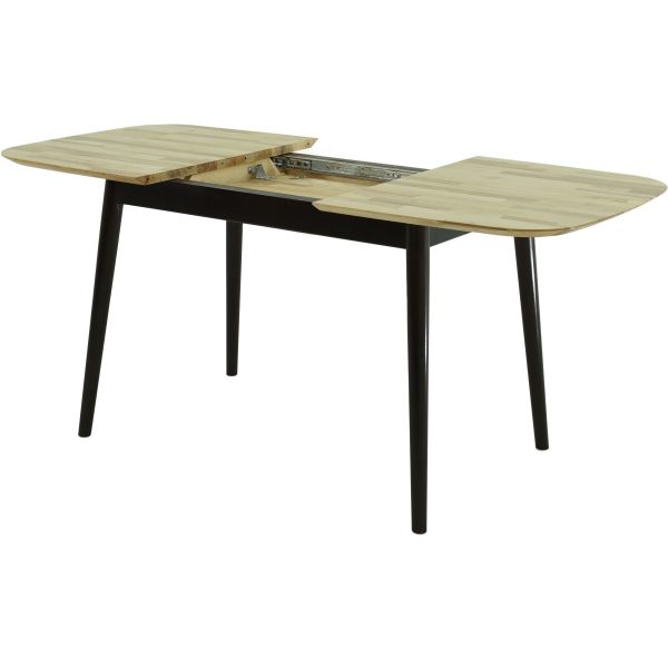Стол «Крит» 120x80, дуб светлый/черный — изображение 4