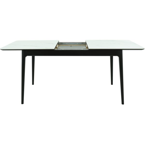 Стол «Плей» 140x80, керамика Greys white/черный — изображение 4