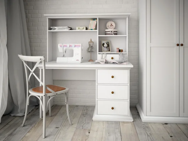 Стол Reina с полочным модулем белый — изображение 2