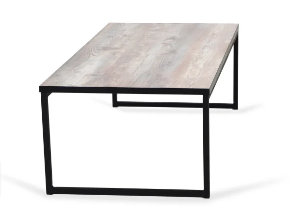 Стол журнальный Plank серый, бежевый, черный — изображение 3