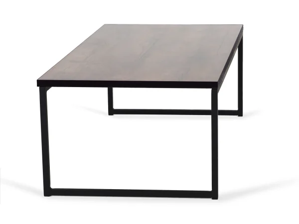 Стол журнальный Plank коричневый, черный — изображение 3