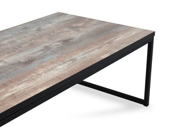 Стол журнальный Plank серый, бежевый, черный — изображение 4