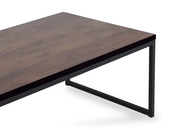 Стол журнальный Plank коричневый, черный — изображение 4