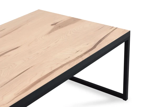 Стол журнальный Plank бежевый, черный — изображение 4