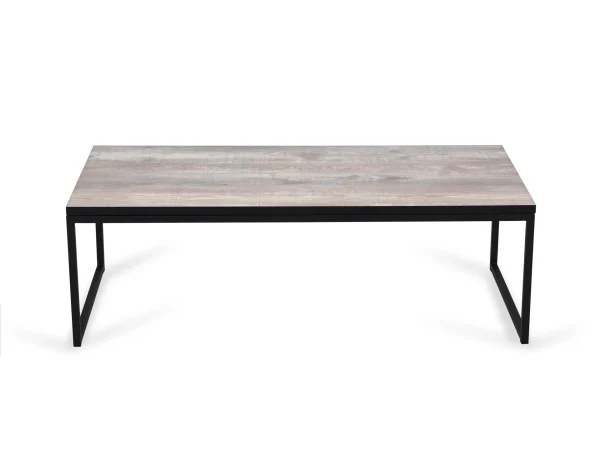 Стол журнальный Plank серый, бежевый, черный — изображение 5