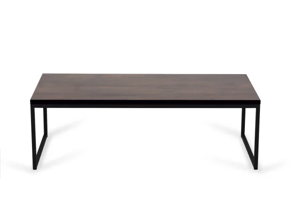 Стол журнальный Plank коричневый, черный — изображение 5