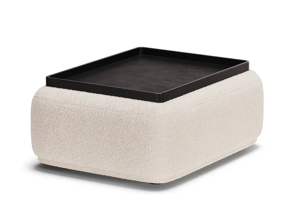 Столик прямоугольный Fabro коричневый, белый — изображение 2