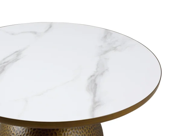 Столик журнальный Macos major белый, золотистый — изображение 4