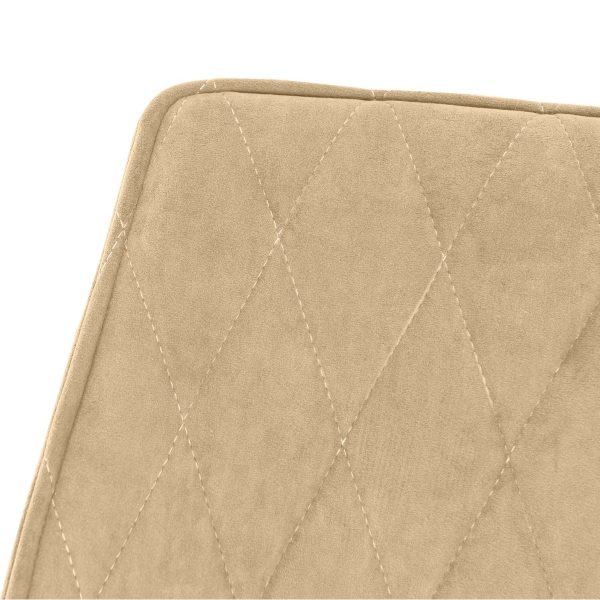 stul-amaretto_-brendi-krem_-vrashch_-shpaly_3 Стул «Амаретто», велюр Бренди крем, каркас вращения черный — изображение 5