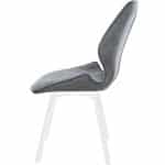 Стул «Амаретто», велюр Бренди мансун, каркас вращения белый — изображение 3