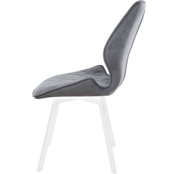 Стул «Амаретто», велюр Бренди мансун, каркас вращения белый — изображение 3