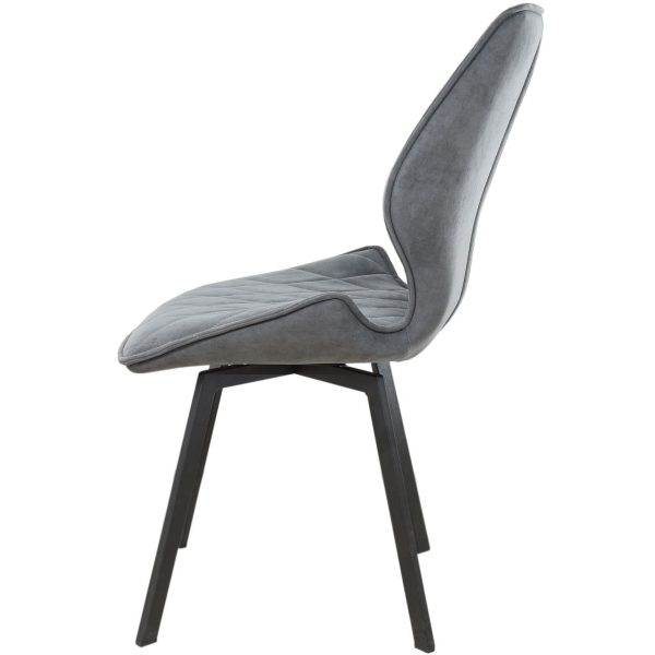 Стул «Амаретто», велюр Бренди мансун, каркас вращения черный — изображение 4