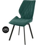 Стул «Амаретто», велюр Бренди океан, каркас вращения черный — изображение 2