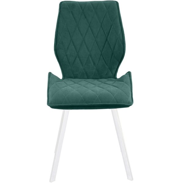 stul-amaretto_-brendi-okean_-vrashch_-shpaly_-belyy_2 Стул «Амаретто», велюр Бренди океан, каркас вращения белый — изображение 4