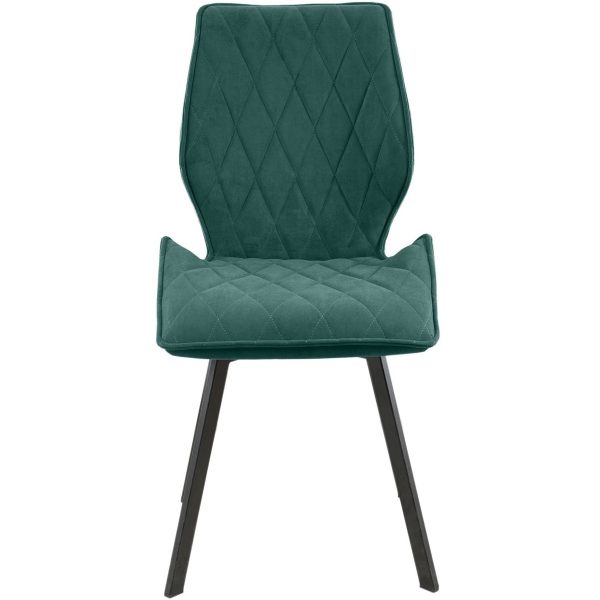 Стул «Амаретто», велюр Бренди океан, каркас вращения черный — изображение 4