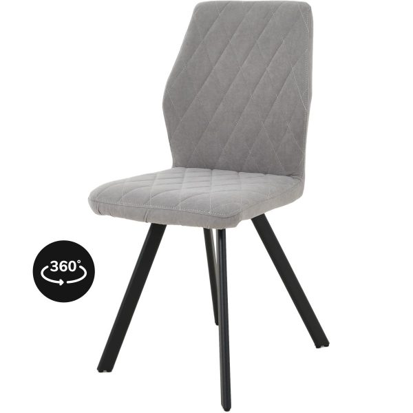 Стул «Шато», велюр Вивальди 07, вращение, каркас черный — изображение 2