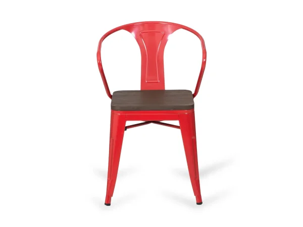 Стул Tolix wood красный — изображение 2