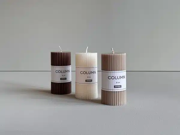 Свеча Column 10 см коричневый — изображение 2