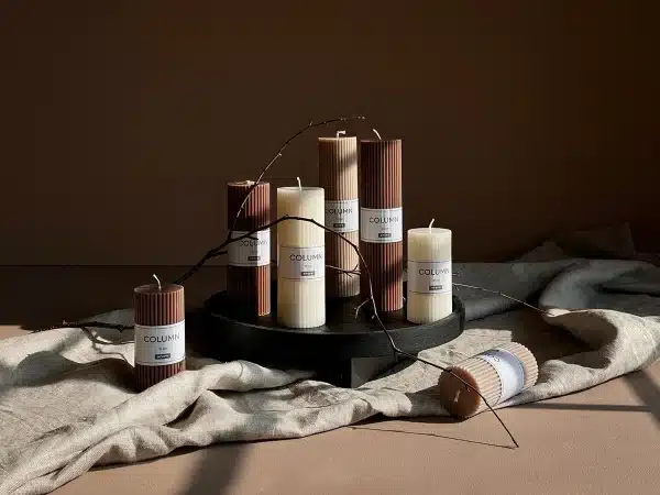 Свеча Column 10 см коричневый — изображение 5
