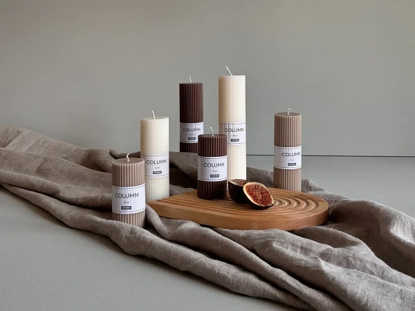 Свеча Column 20 см бежевый — изображение 5