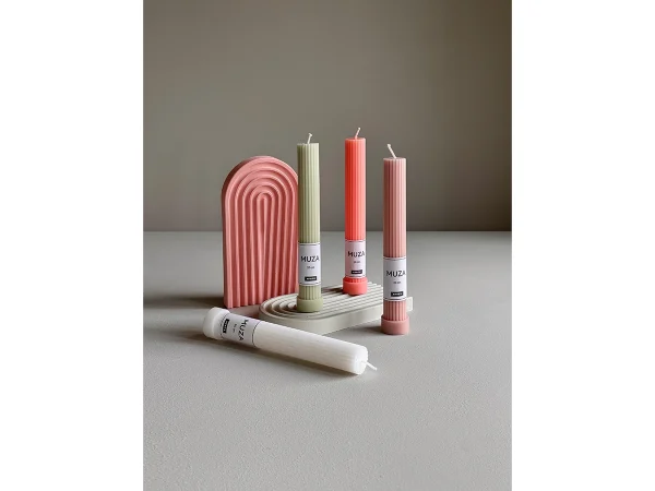 Свеча Muza 20 см белый — изображение 3