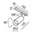 Трековый светильник Technical TR032-2-12W4K-S-B — изображение 2