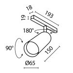 Трековый светильник Technical TR032-4-20W3K-S-DS-B — изображение 2