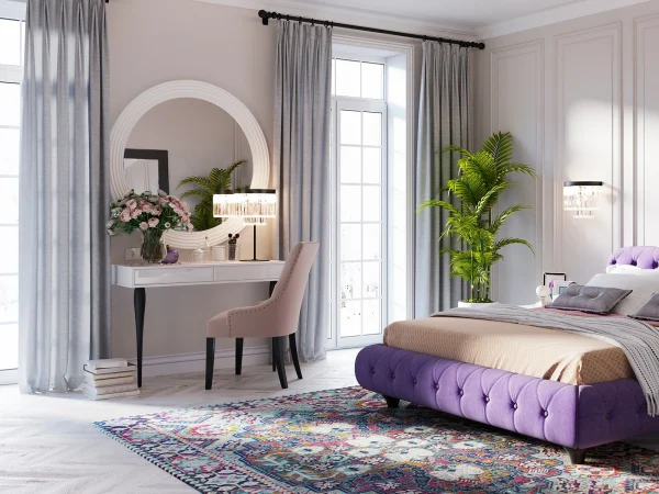 Туалетный столик с зеркалом Cloud черный — изображение 3