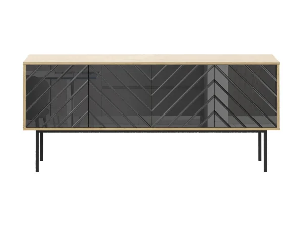 Тумба Boho большая черный, дуб корбридж — изображение 2