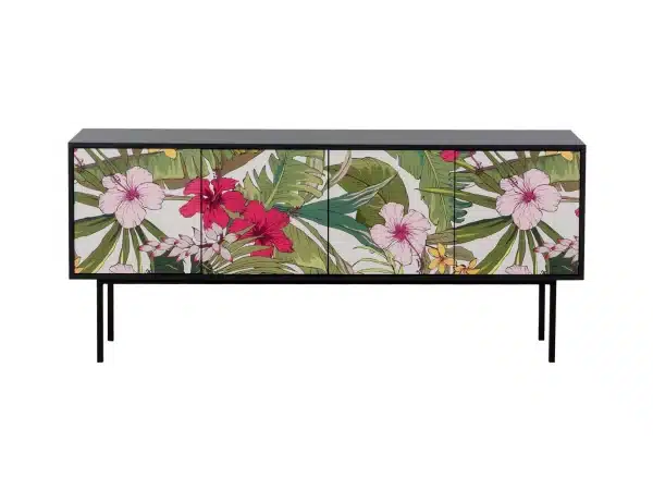 Тумба Boho Color большая черный, с принтом — изображение 2