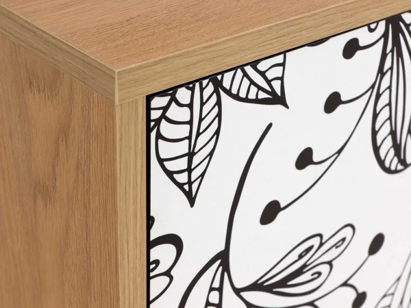 Тумба Boho Color большая дуб корбридж, с принтом — изображение 3