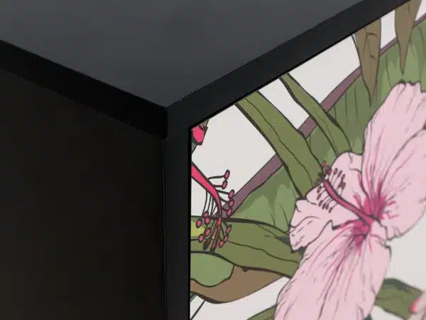 Тумба Boho Color большая черный, с принтом — изображение 3