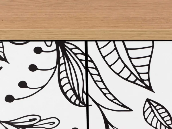 Тумба Boho Color большая дуб корбридж, с принтом — изображение 4