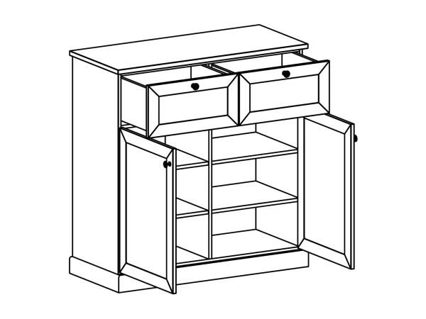 Тумба Caprio высокая серый — изображение 2